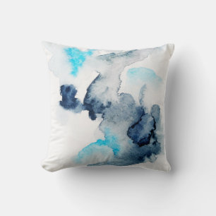 Coussin Abstraite aquarelle peinte texture.