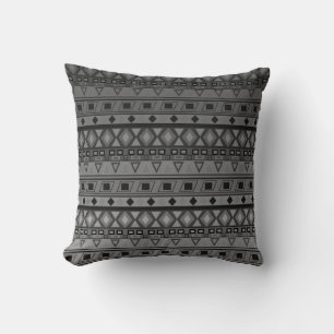 Coussin Abstraite folk ethno-africaine traditionnel