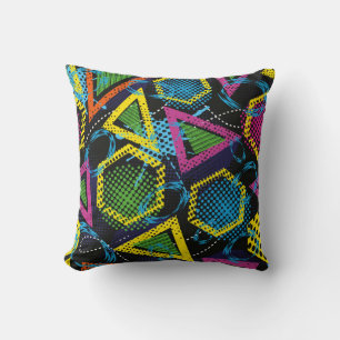 Coussin Abstraits enfants motifs de sport grunge. Créatif