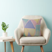 Coussin Abstraits Sérènes : Un Rêve Pastel (Chaise)
