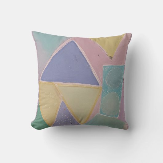 Coussin Abstraits Sérènes : Un Rêve Pastel (Recto)