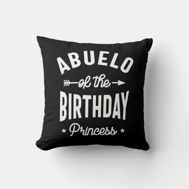 Coussin Abuelo De La Princesse D'Anniversaire (Recto)
