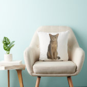 Coussin Abyssinian Blue Cat Pillow (Chaise)