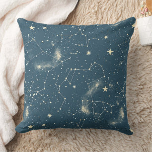 Coussin Académie Sombre Constellations de la Lune Ivoire N