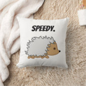 Coussin Accélérez le hérisson, Drôle dessin animé d'animal (Couverture)