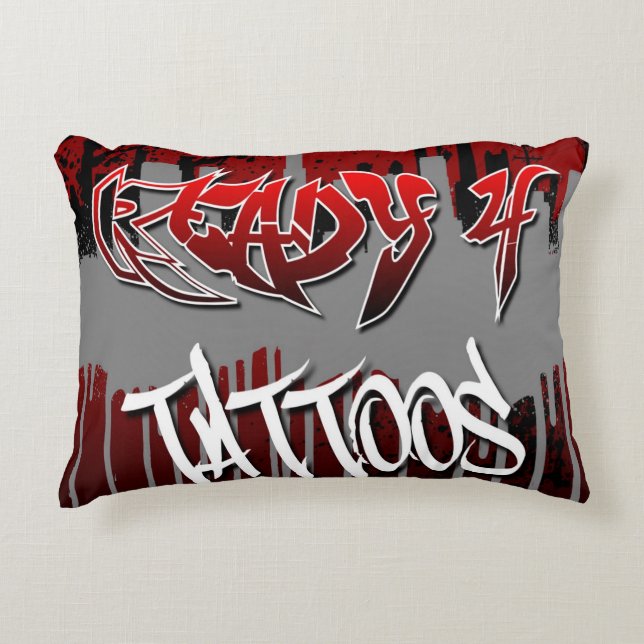 Coussin ACCENT 4 tatouages prêt (Devant)