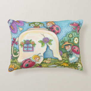 Coussin accent Cottage coccinelle Folie