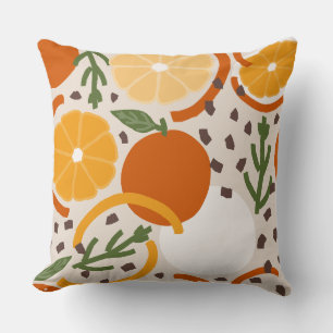 Coussin Accent de cuisine rétro Citrus & Confettis jetés