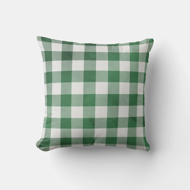 Coussin Accent de grille gingham (Recto)