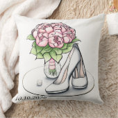 Coussin Accent esthétique minimaliste de mariage (Couverture)