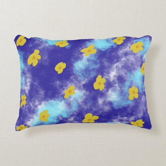 Coussin Accent Fleurs Jaunes (Devant)