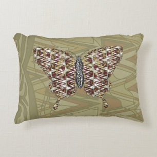 Coussin accent Papillon noir africain