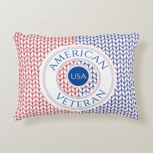 COUSSIN ACCENT VETERAN AMÉRICAIN / Bleu