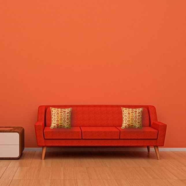 Coussin Accents Auspicious Nouvel An chinois Jeu d'oreille (Créateur téléchargé)