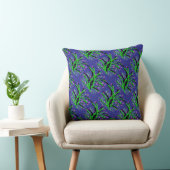Coussin Accentuation Arbustive Décorative Bleu Foncé (Chaise)