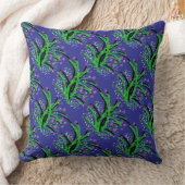 Coussin Accentuation Arbustive Décorative Bleu Foncé (Couverture)
