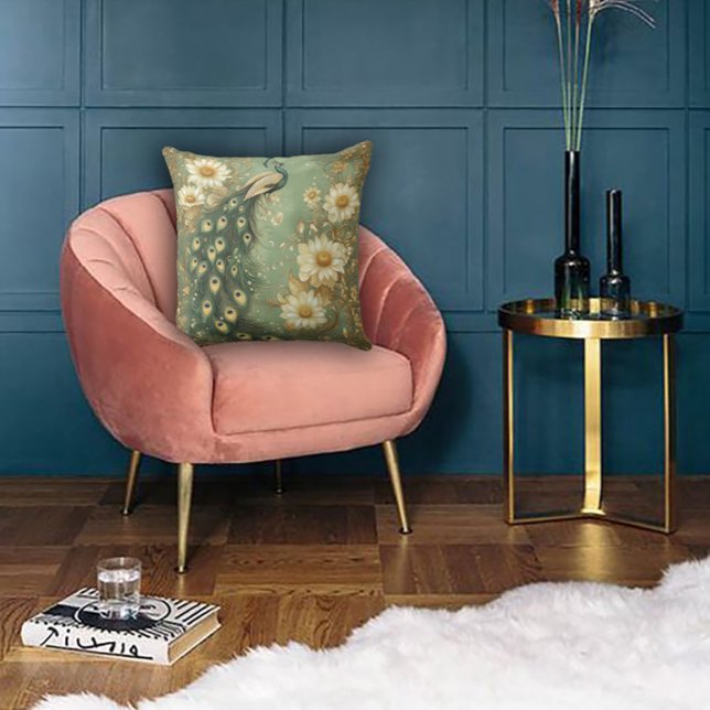 Coussin Accentuation Art nouveau intemporelle (Créateur téléchargé)