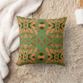 Coussin Accentuation géométrique Brown Art Déco (Couverture)