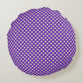 Coussin accentué à pois 'Purple Heart' (Dos)