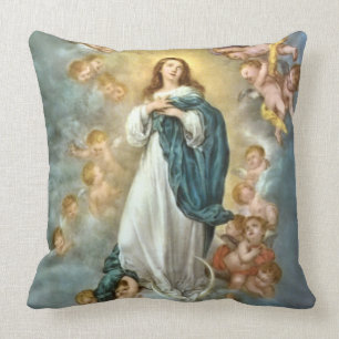 Coussin Acceptation de Vierge Marie béni