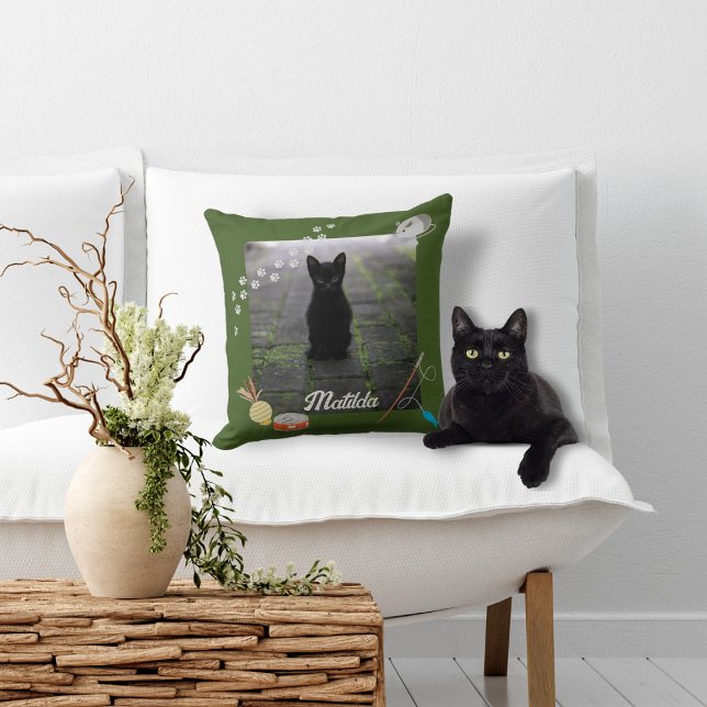 Coussin Accessoires de chat Cadre photo (Créateur téléchargé)