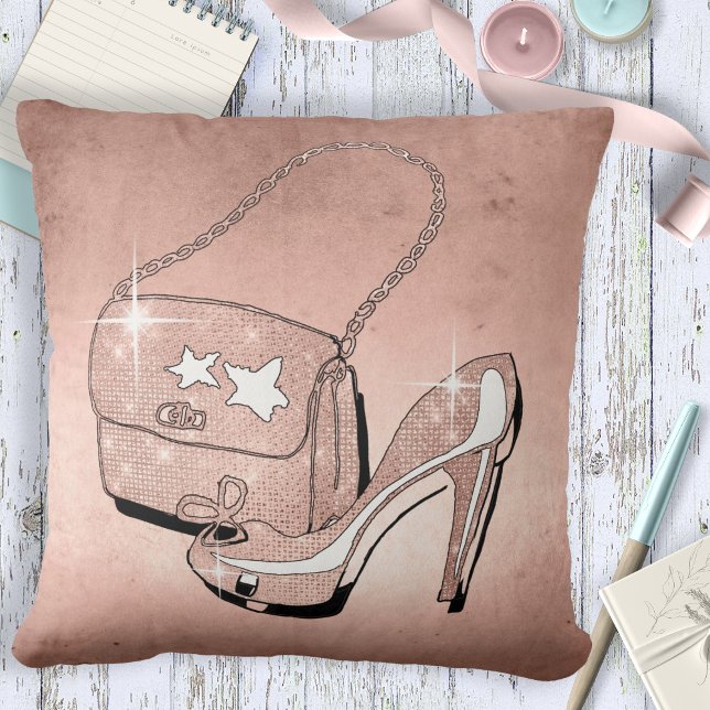 Coussin Accessoires de parties scintillant et de brillance (Créateur téléchargé)