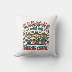 Coussin Accroché Avec Mon Équipe D'infirmières Fiesta Chem