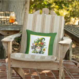 Coussin Accueil agréable jardin gnome