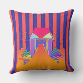 Coussin Accueil Bleu Rouge (Verso)