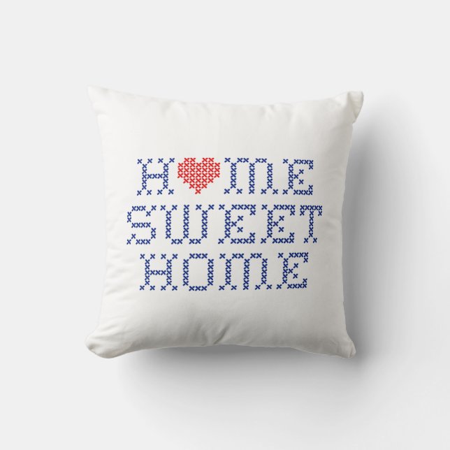 Coussin Accueil Sweet Home Jeu d'oreiller (Recto)