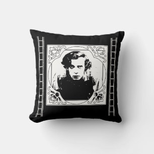 Coussin Accueil Théâtre Jeter l'oreiller en noir et blanc