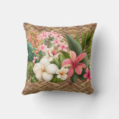 Coussin Accueil tropical customisé aux îles (Verso)