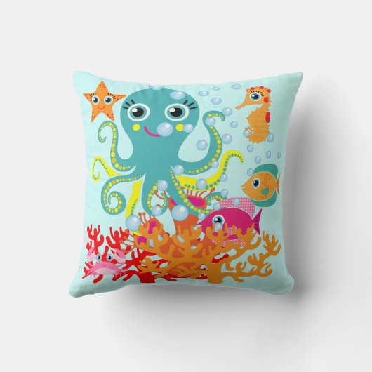 Coussin Accueil vers l'océan (Verso)