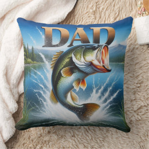 Coussin Achigan à grande bouche Papa