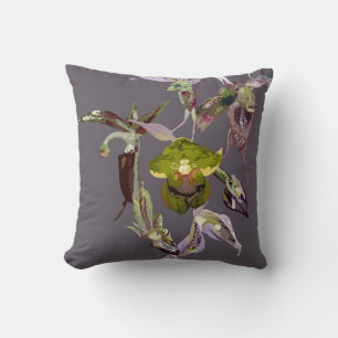 Coussin Acianthus orchidées