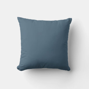 Coussin ACIER - Couleur solide bleue