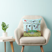 Coussin acrobates du cirque, clown et Strongman (Chaise)