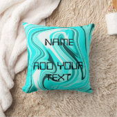 Coussin Acrylique noire bleu pour marbre ajouter votre log (Couverture)