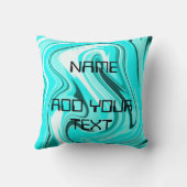 Coussin Acrylique noire bleu pour marbre ajouter votre log (Verso)