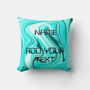 Coussin Acrylique noire bleu pour marbre ajouter votre log
