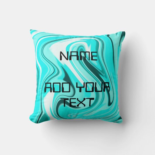 Coussin Acrylique noire bleu pour marbre ajouter votre log (Recto)