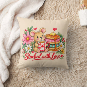 Coussin Action de grâce canadien Empilés d'amour 