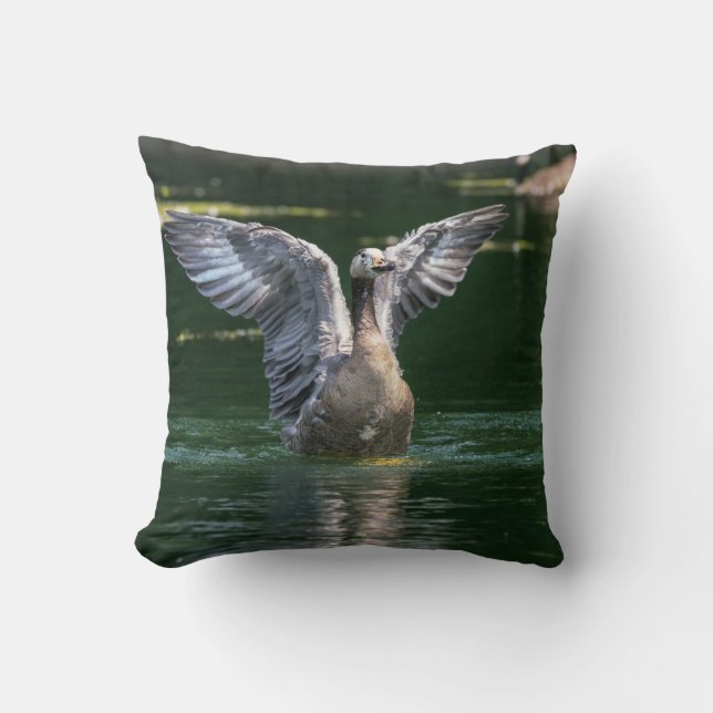 Coussin Action de l'aile Old Goose (Recto)