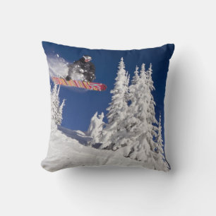Coussin Action de snowboard à Whitefish Mountain Resort