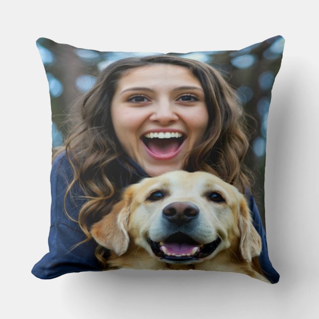 Coussin Add Labrador Retriever Photo Personalize (Recto)