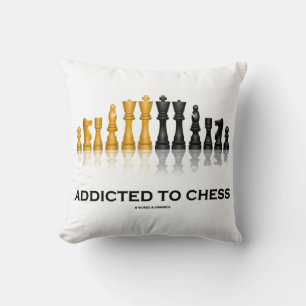 Coussin Addicé Aux Échecs (Humour D'Échecs Dit) Jeu D'Éche