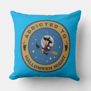 Coussin Addicité à la nuit d'Halloween