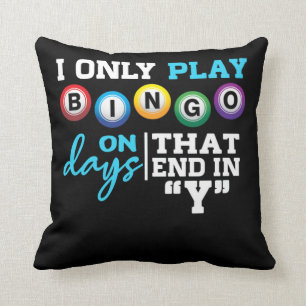 Coussin Addict de bingo Grand-mère grand-père Bingo Jeu