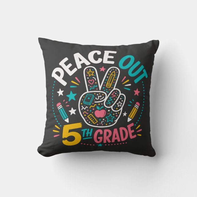Coussin Adieu 5e | Diplômés de la promotion 2026 (Recto)
