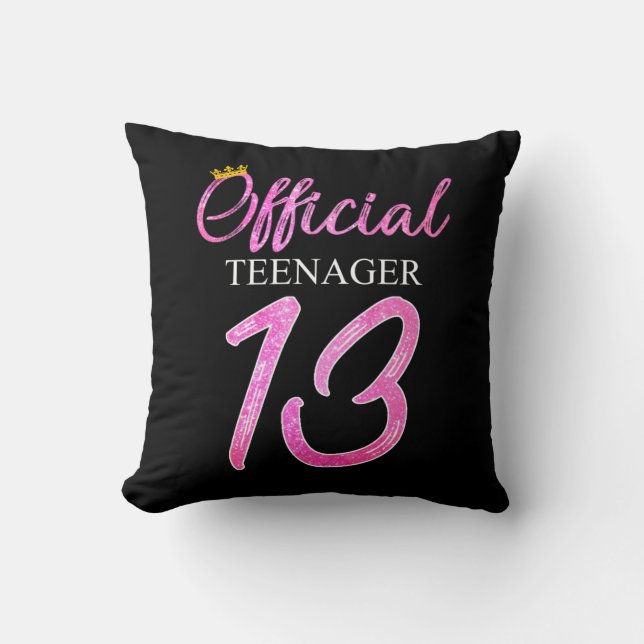 Coussin Adolescent officielle Princesse 13e anniversaire 2 (Recto)